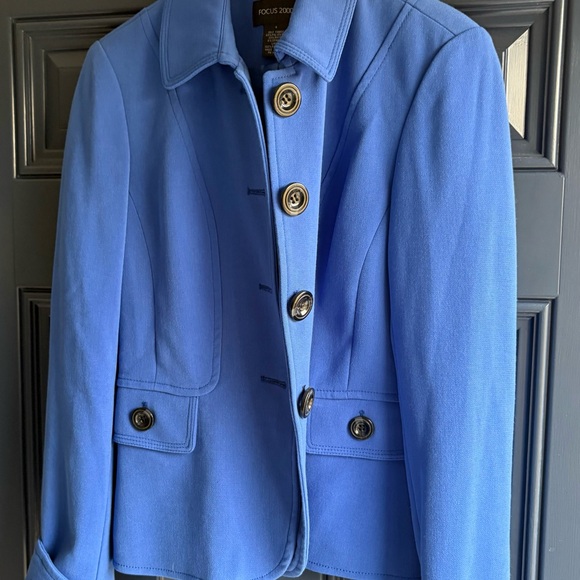 Focus 2000 Jackets & Blazers - Focus 2000 Women's Vibrant Blue Blazer